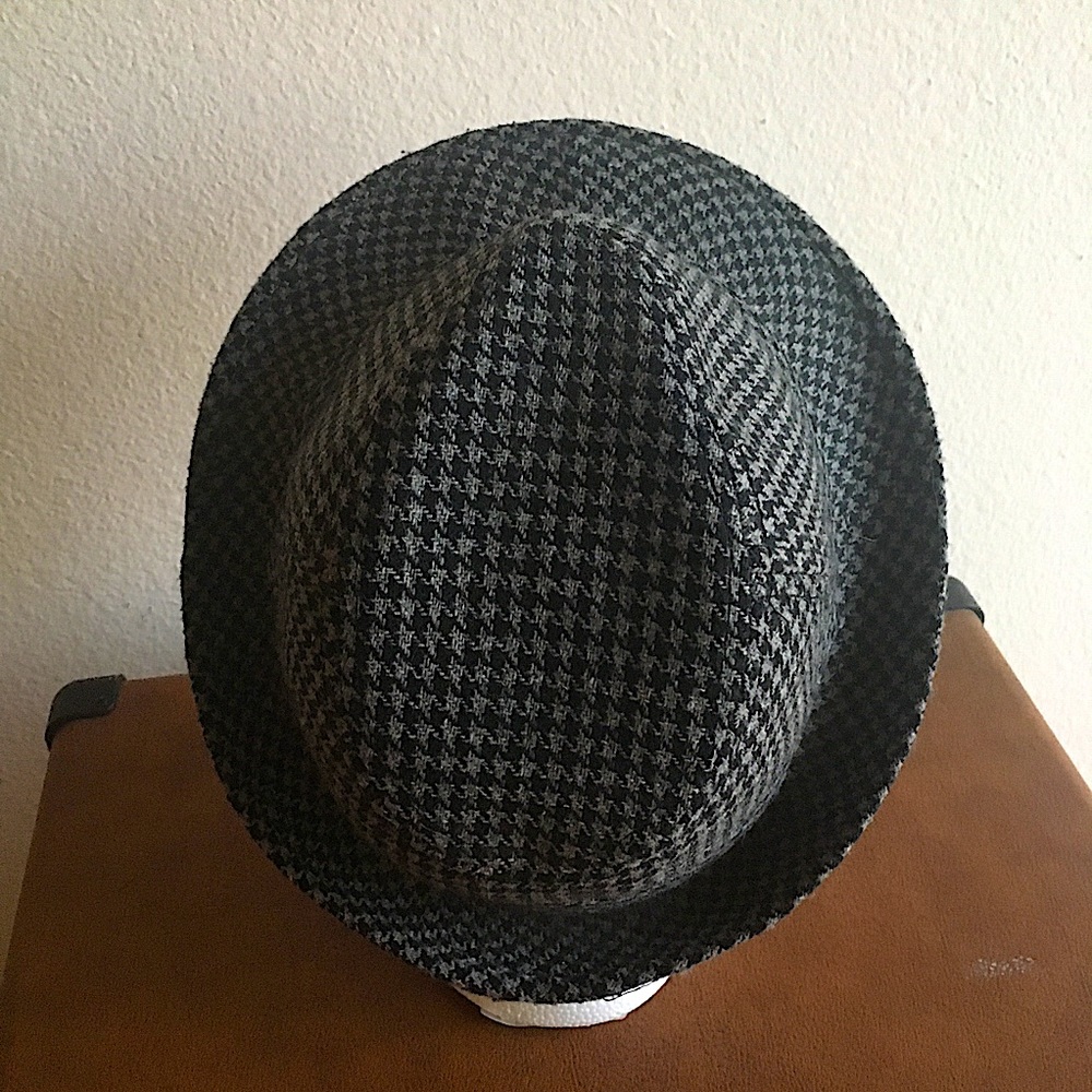 Houndstooth Print Unisex Fedora Hat